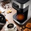 SHARDOR 10-Cup Programmable Coffee Maker, Regular & Strong Brew Drip Coffee Machine for Home and Office, Auto Shut Off, Permanent Filter, Silver - Image 4