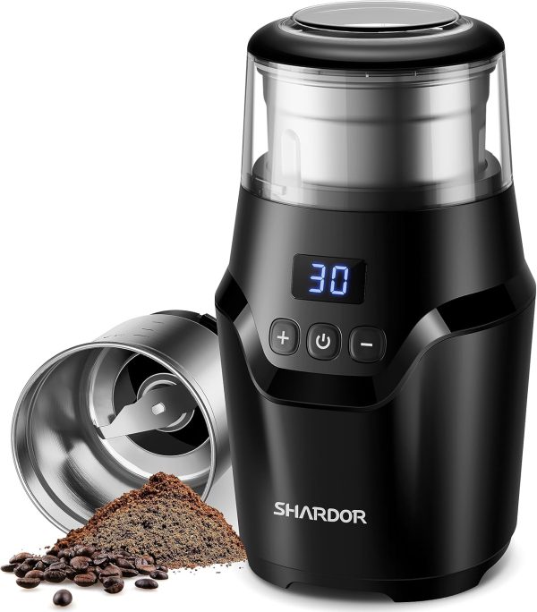 SHARDOR Adjustable Coffee Grinder Electric, Herb Grinder, Spice Grinder, Coffee Bean Grinder, Espresso Grinder with Removable Stainless Steel Wet and Dry Bowl, White, Upgraded 2.0 - Image 21