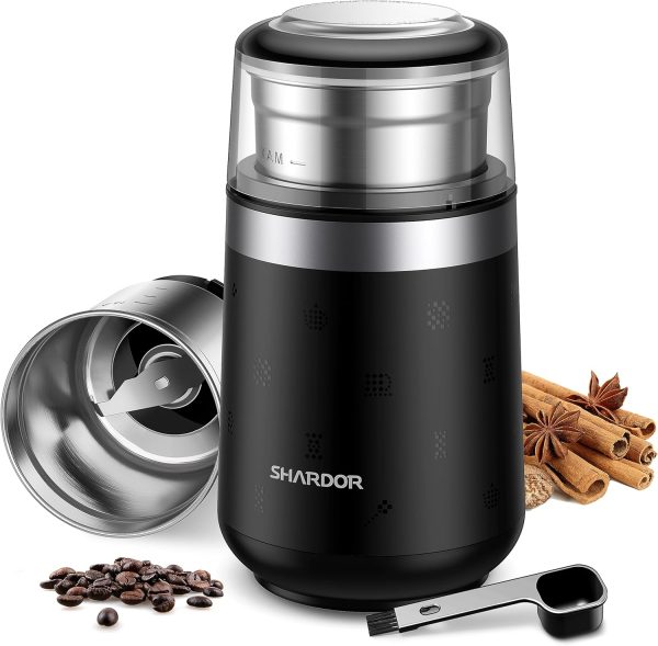 SHARDOR Adjustable Coffee Grinder Electric, Herb Grinder, Spice Grinder, Coffee Bean Grinder, Espresso Grinder with Removable Stainless Steel Wet and Dry Bowl, White, Upgraded 2.0 - Image 43