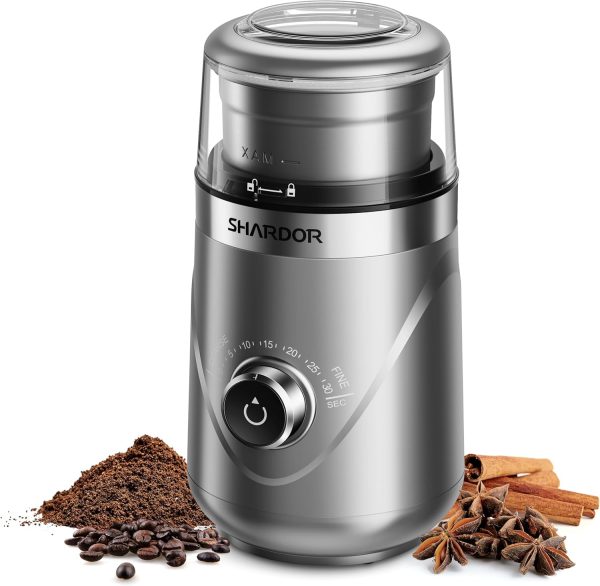 SHARDOR Adjustable Coffee Grinder Electric, Herb Grinder, Spice Grinder, Coffee Bean Grinder, Espresso Grinder with Removable Stainless Steel Wet and Dry Bowl, White, Upgraded 2.0 - Image 67